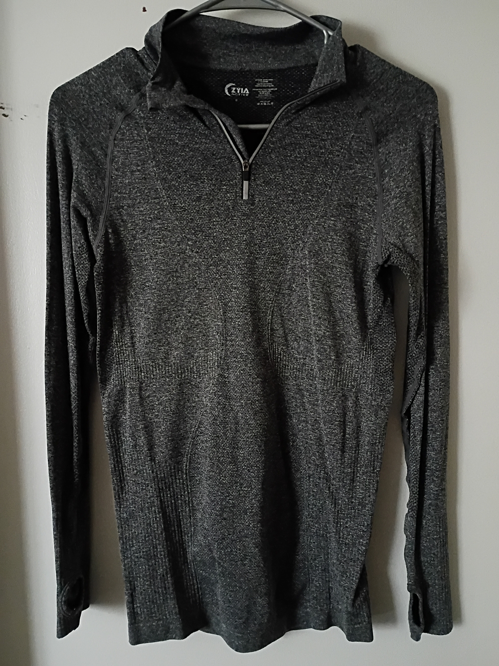 Zyia Performance Women's Dark Gray Half-Zip Pullover Sweater